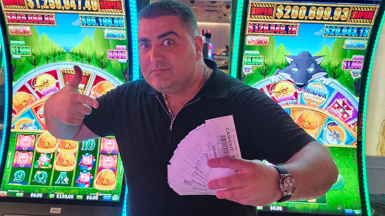 $100,000 Live Slot Play With Powerful Bets At Peppermill