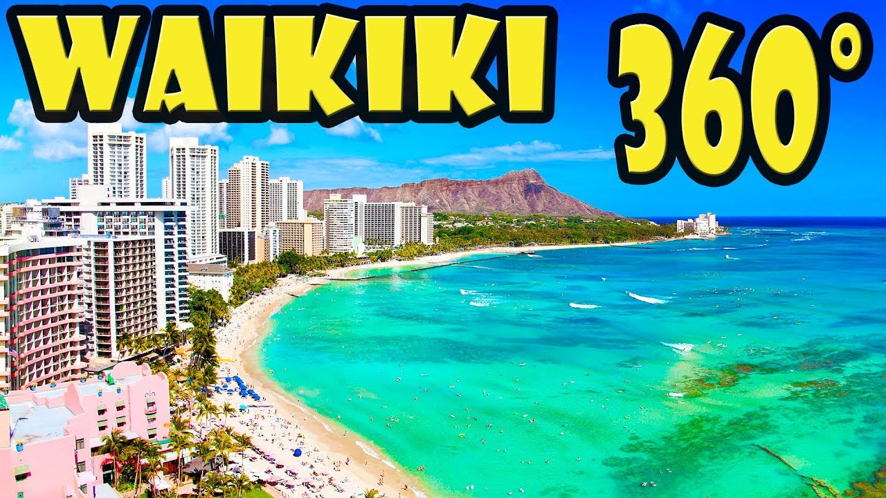 Waikiki Beach Walking Tour in 360 Video