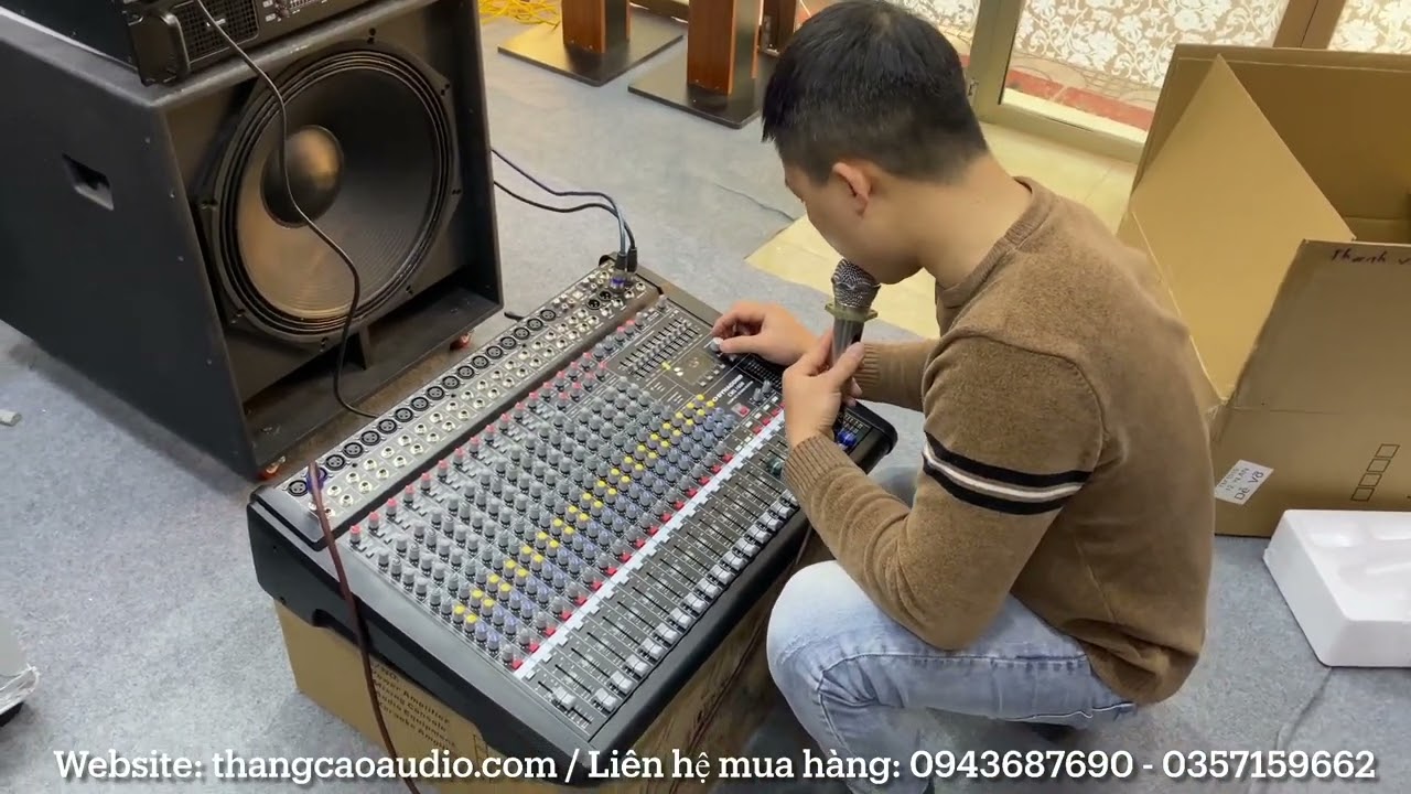 Test Bàn Mixer Dynacord CMS1600 