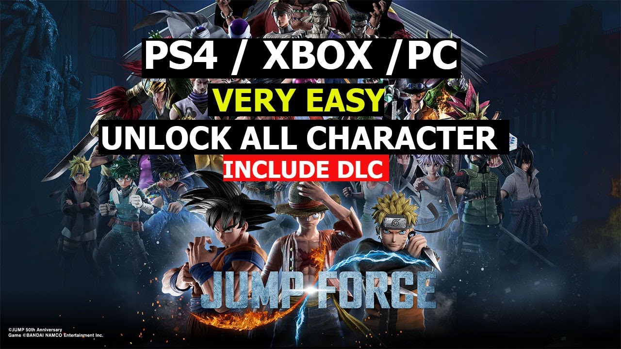 HOW TO UNLOCK ALL CHARACTER IN JUMP FORCE Very easy. XBOX/PC/PS4/PS5 -2025