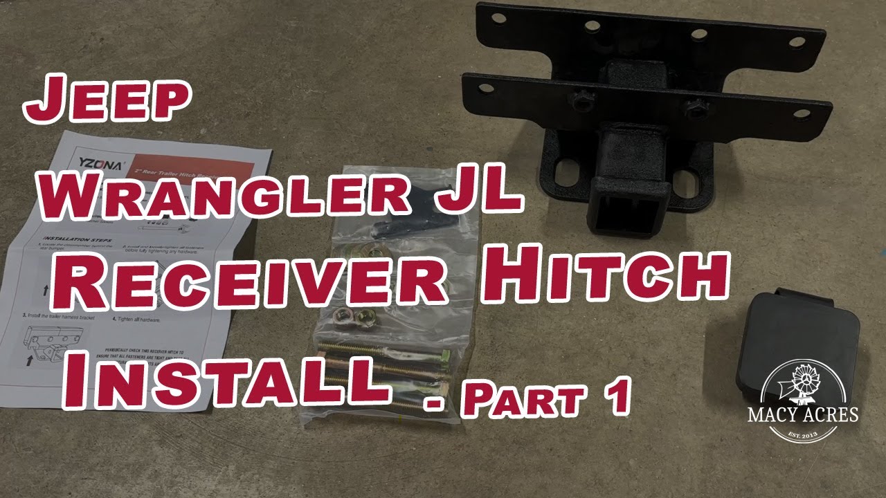 How to Install a Receiver Hitch on a 2021 Jeep Wrangler JL Unlimited. #jeepwrangler #jeepjl
