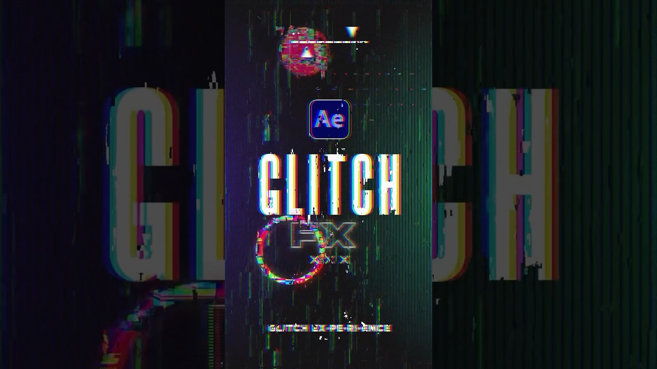 Быстрые эффекты глюков в After Effects