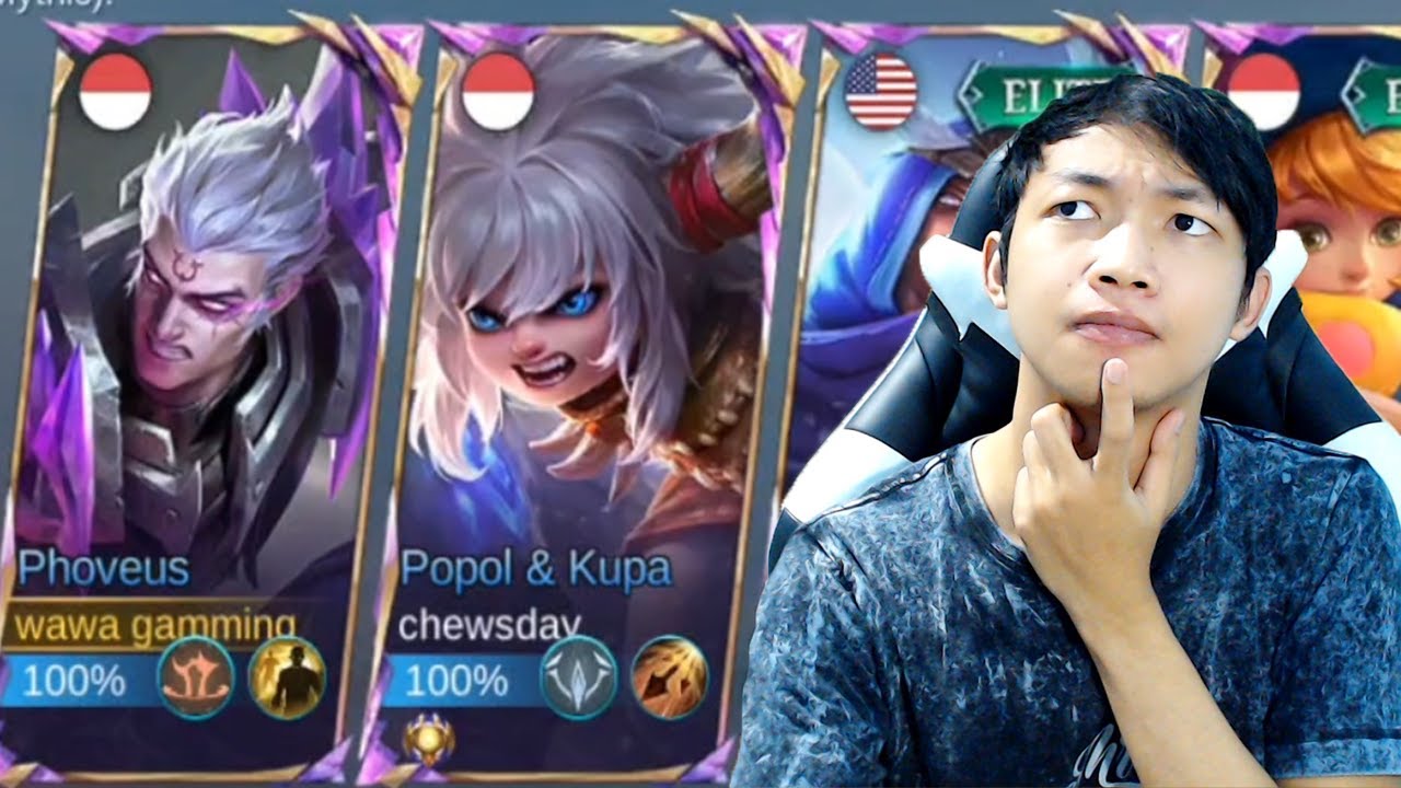 Main Phoveus exp lane dapat tim gg - mobile legends
