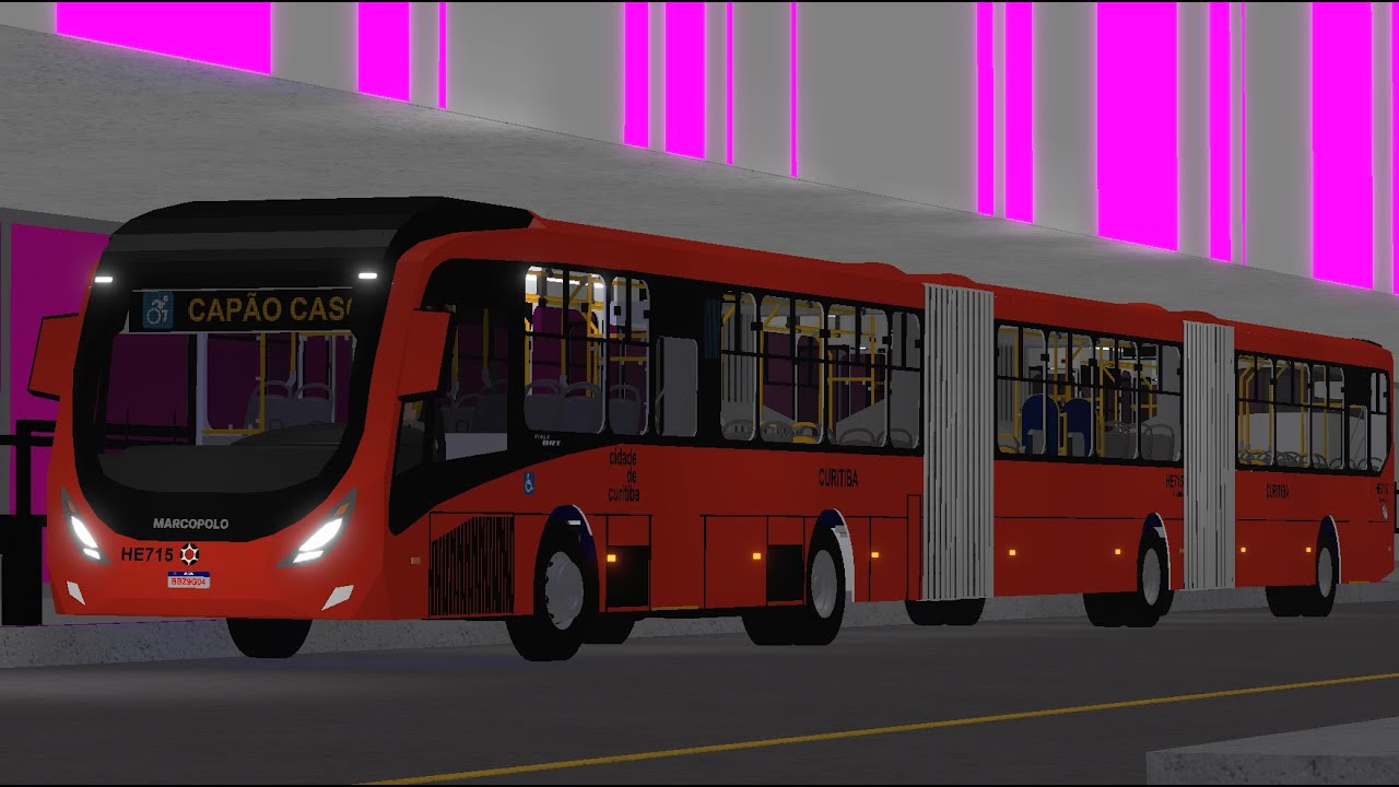 ROBLOX Buses: Curitiba BRT HE715 @ 203- Santa Cândida