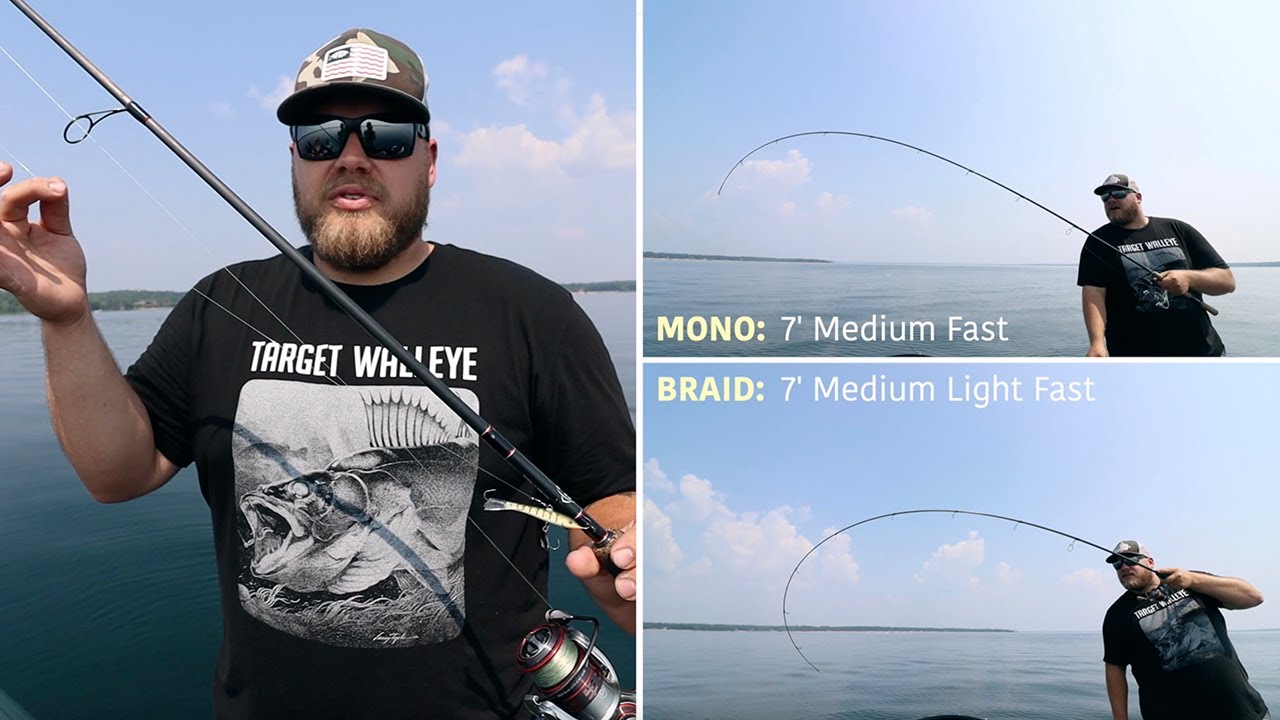 Mono vs braid: Rapala Jigging Rap walleyes