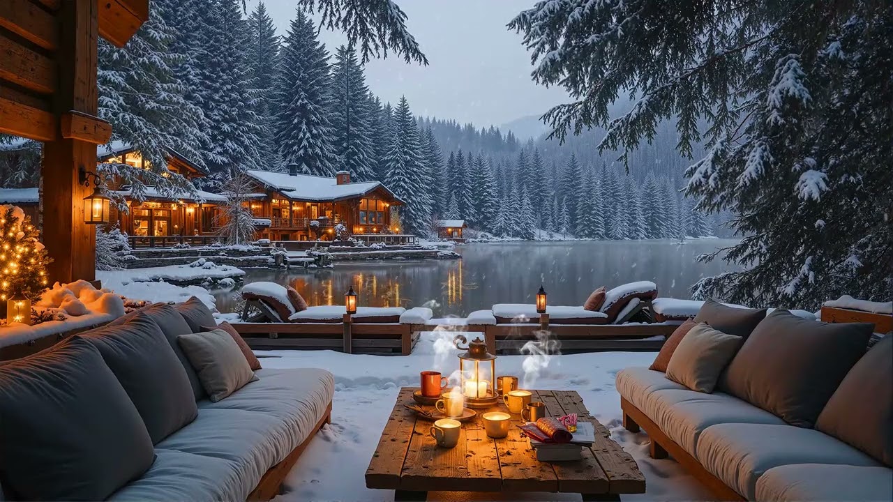 Snowy Evening Jazz ❄️ Relaxing Smooth Jazz for Winter Mood & Peaceful Vibes