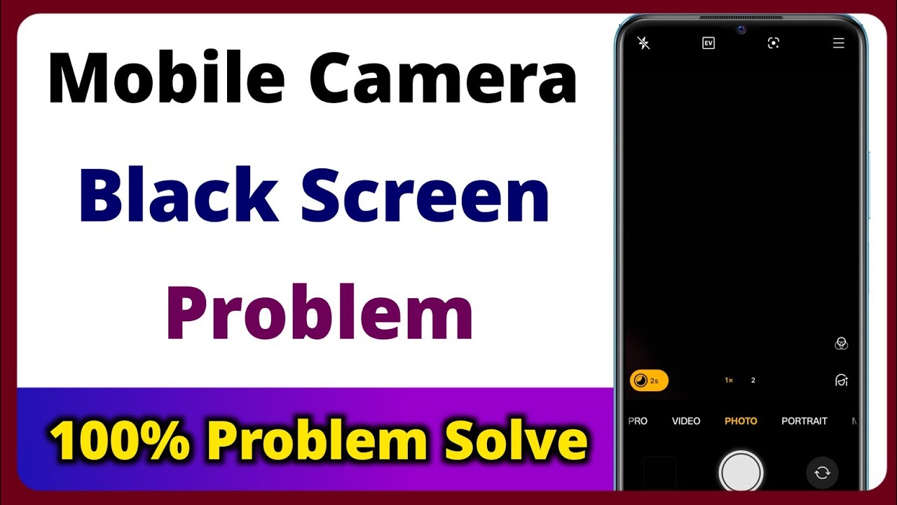 Mobile camera not working black screen problem Android | phone camera black screen problem fix solve