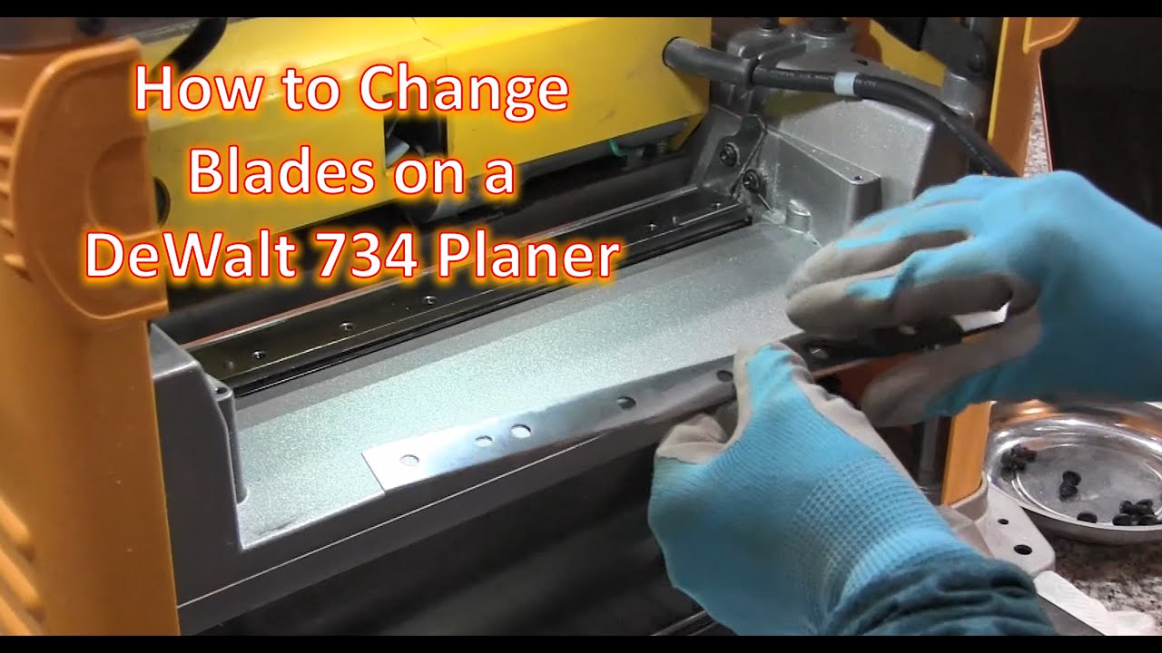How to Change Blades on DeWalt 734 Planer