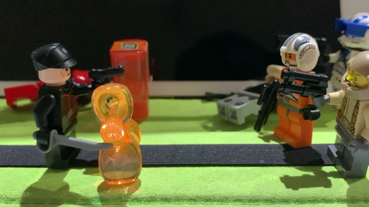 Lego Star Wars battle stop motion film ￼