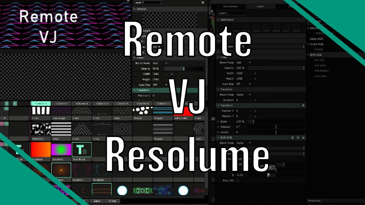 Remote VJ with OSC or MIDI 💻 📡 // Resolume