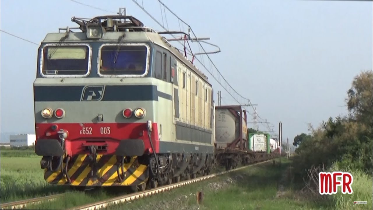 Linea Pisa - Collesalvetti - Vada: E652 003 PROTOTIPO in testa al TCS POMEZIA - GALLARATE.