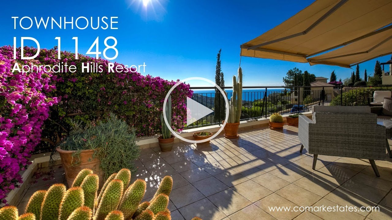 Townhouse with Wonderful Sea Views on Aphrodite Hills Resort: ID 1148