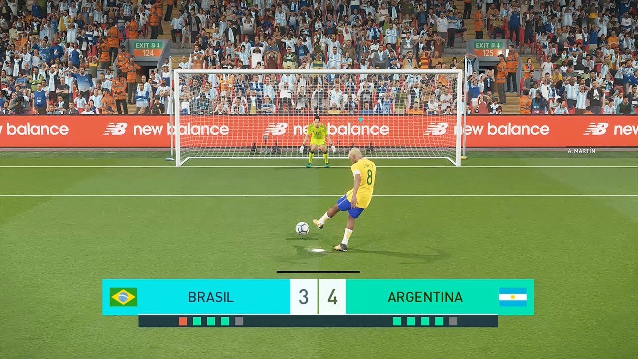 FINAL DA COPA DO MUNDO BRASIL VS ARGENTINA EMOCIONANTE - PES 2018 - RUMO AO ESTRELATO #18