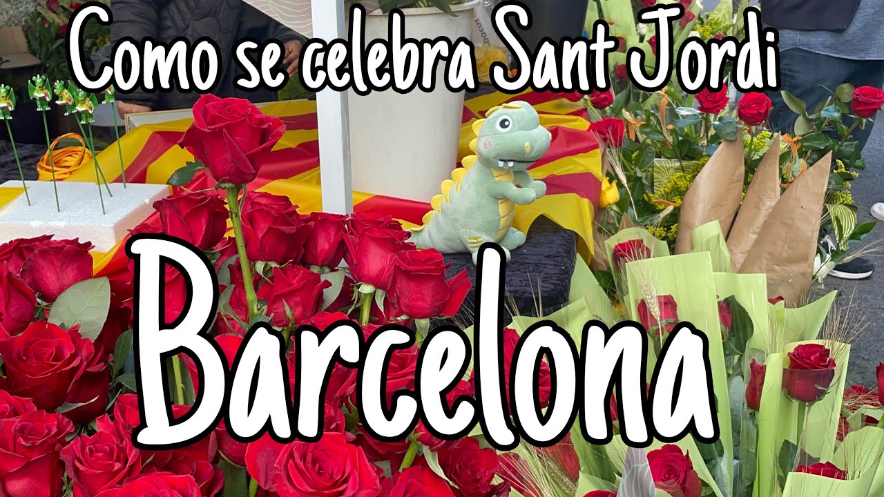 Sant Jordi en Barcelona. 🌹📚🐉el día del libro y la rosa. Paseamos por Paseo de Gracia