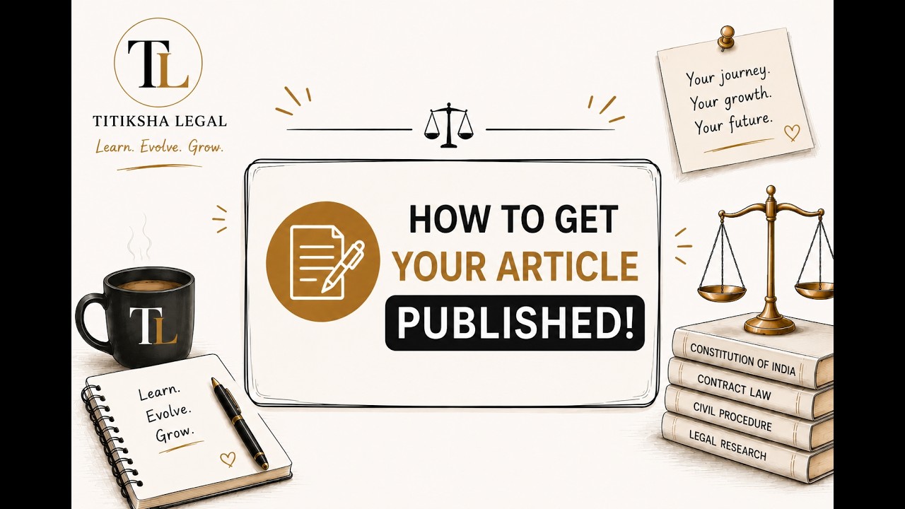 How to Get Your Law Article Published | Blogs, Journals & Publication Guide for Law Students