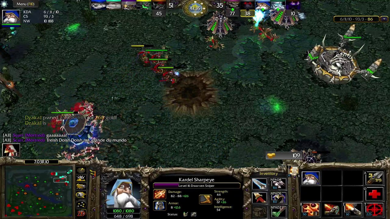 Dota 1 Sniper  Game Play