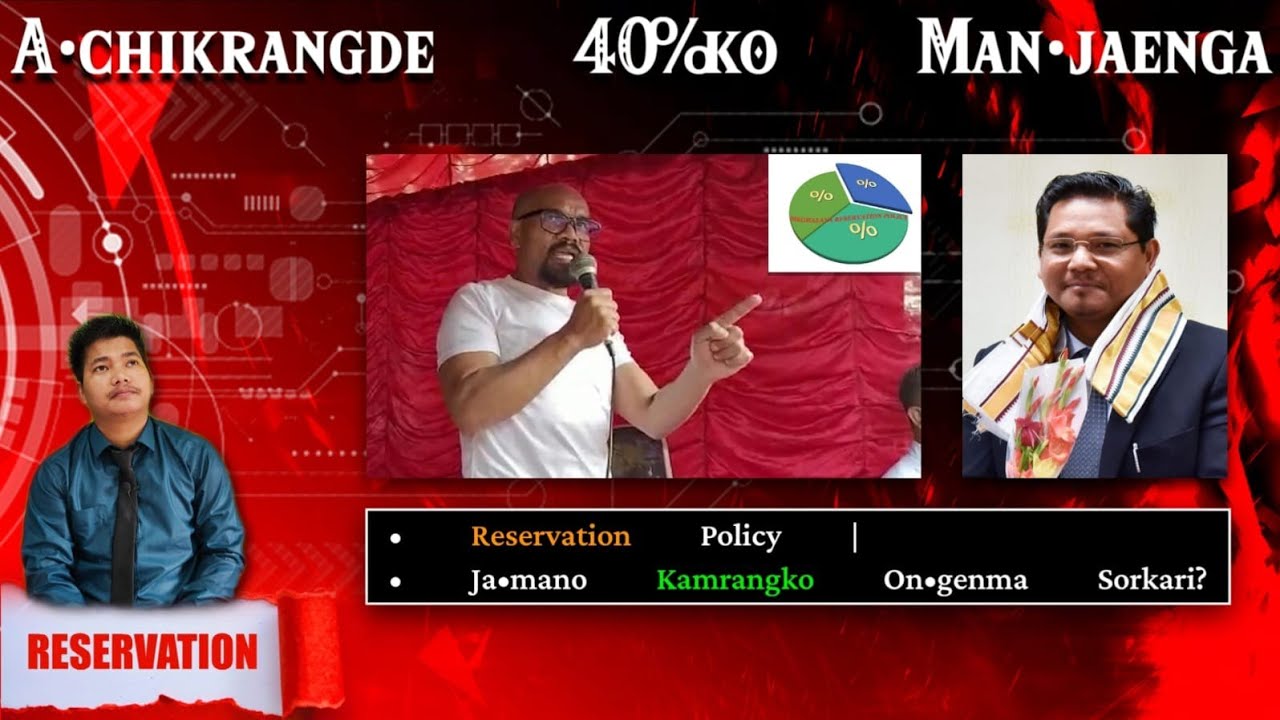 Reservation Policy | A•chikrangde 40%ko Manjaenga | Jamano Kamrangko Ongenma Sorkari?