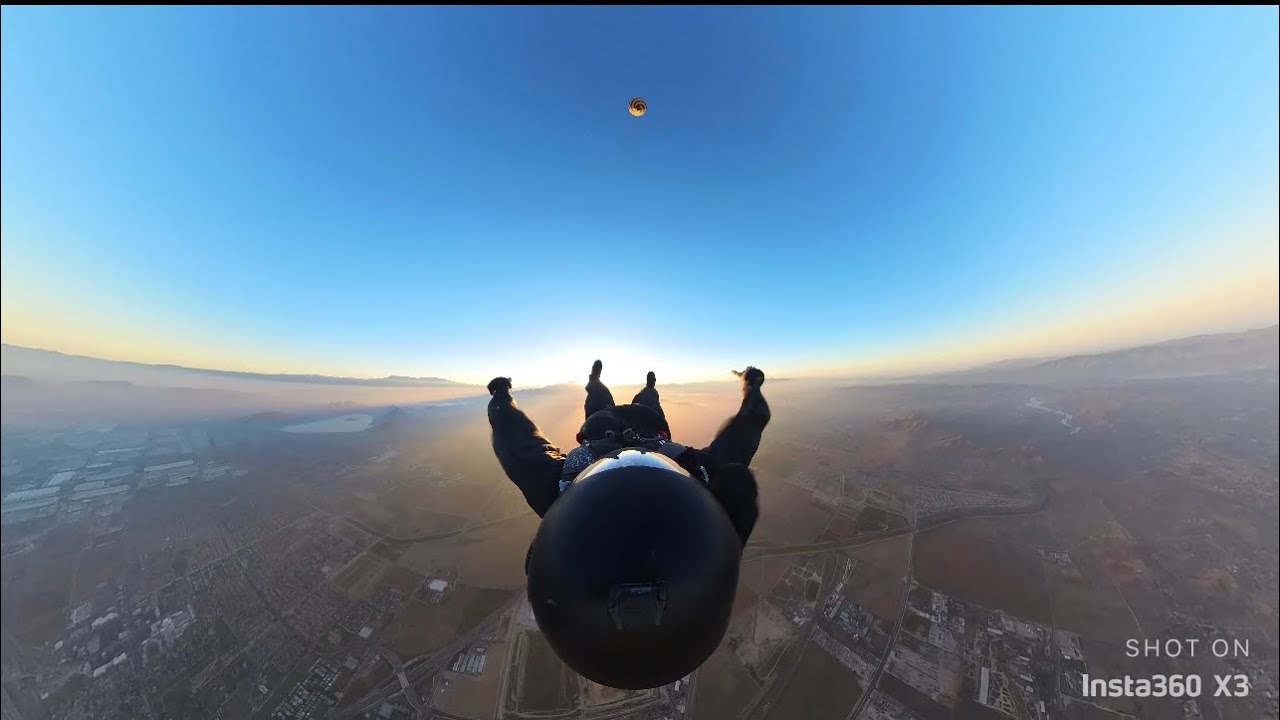Balloon jump over Skydive Perris | Insta360 X3