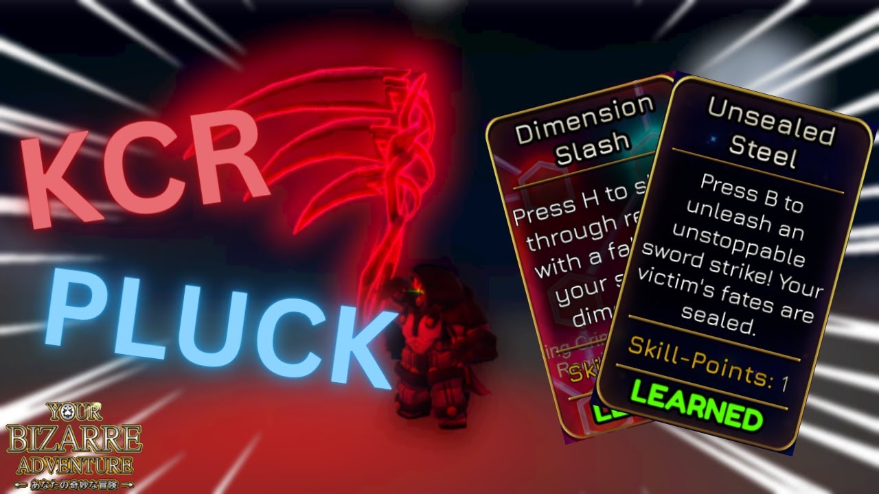 [YBA] KCR PLUCK IS NOT THAT BAD