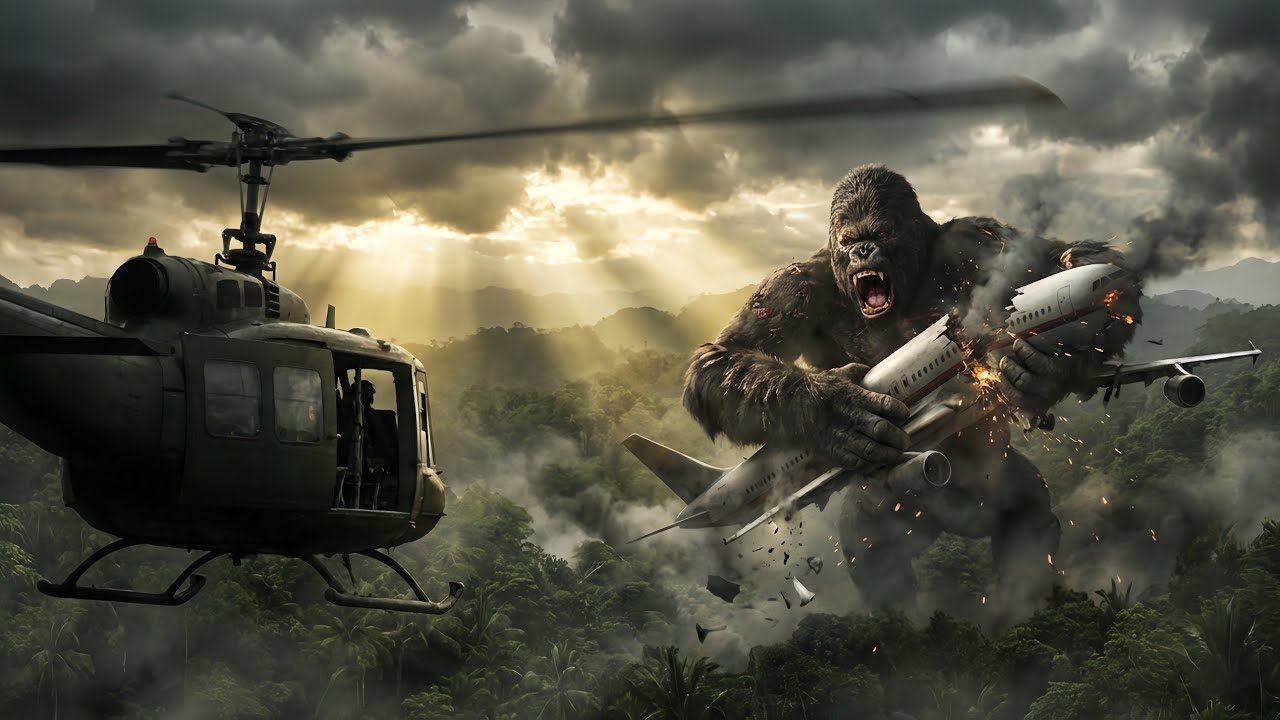 Two Giant Gorillas Destroy the City 😱 | Monster Apocalypse Cinematic Battle | Full Movie