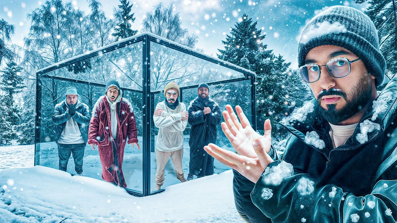 آخر شخص يطلع من صندوق الزجاج له 50,000 ريال 🤯 ( ولكن بالثلج ⛄❄️ )