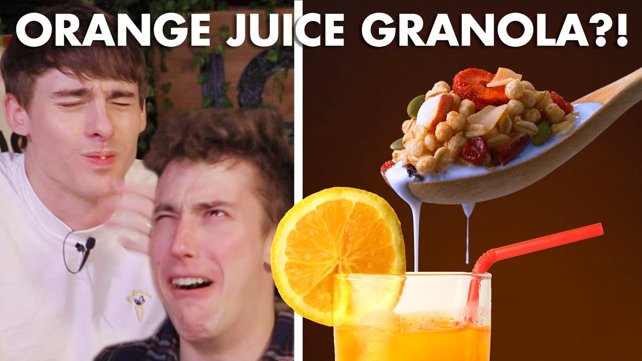 Best Way to Have Granola: with Orange Juice🍊 Vs Coffee☕️ Vs Hot Chocolate🍫