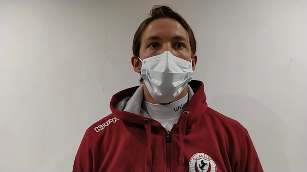 Andrea Sala al termine di Mantova-Arezzo 2-0