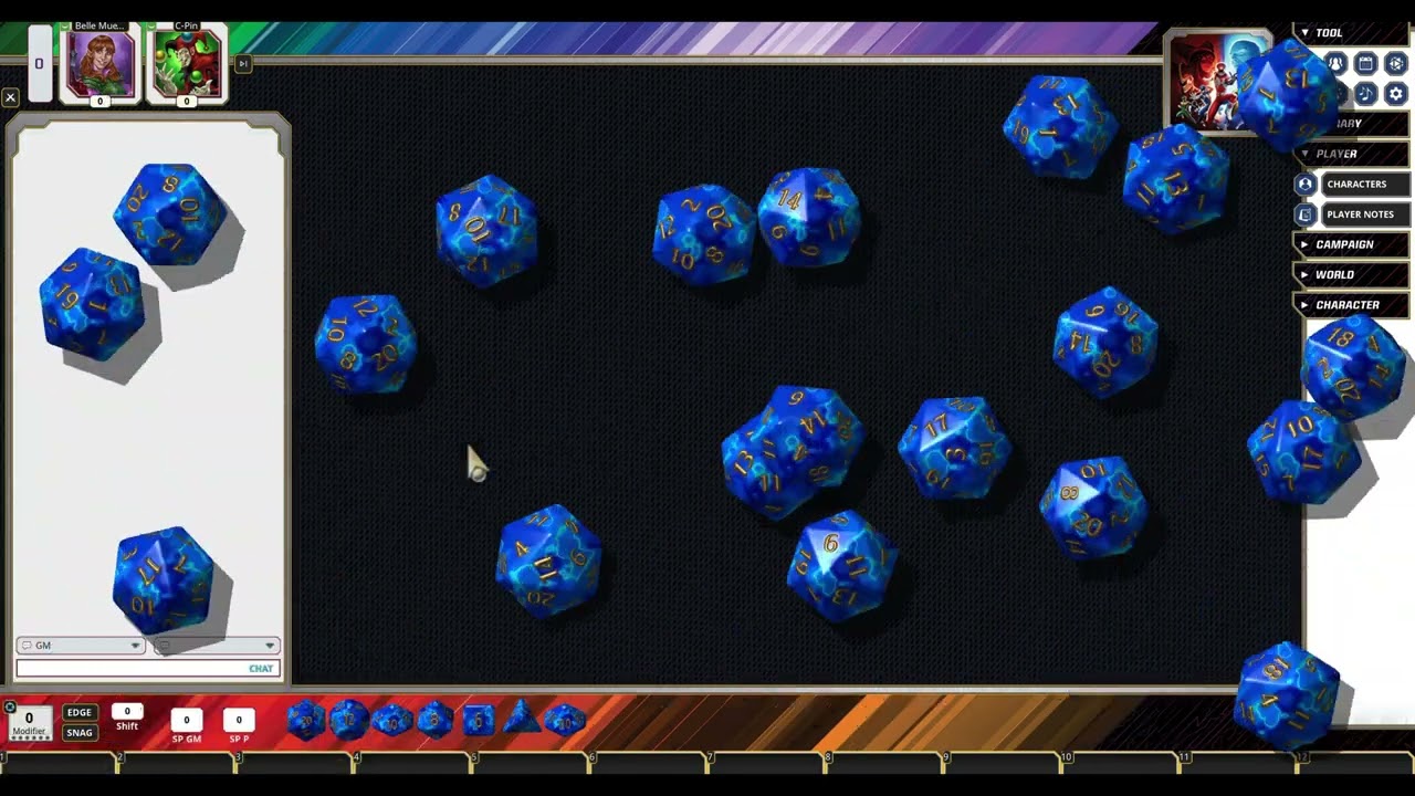 Быстрое завершение чата в Fantasy Grounds VTT