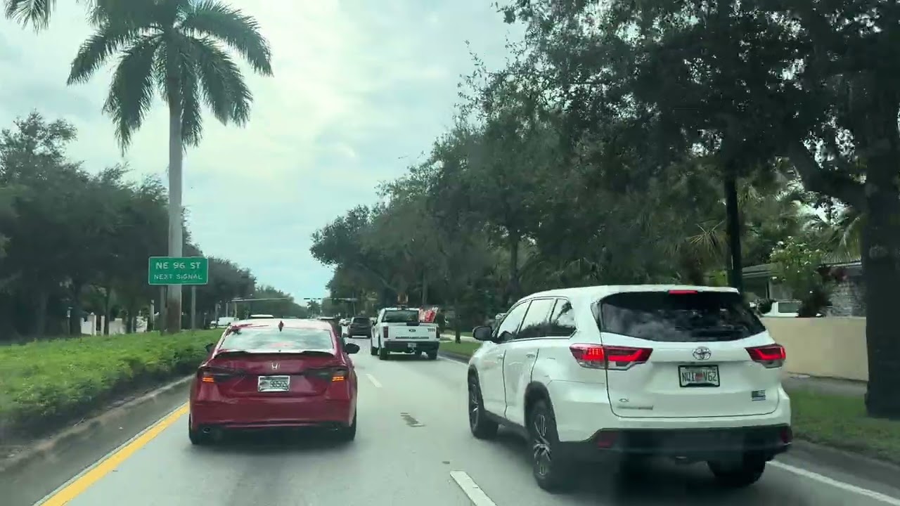 Driving from North Miami to Downtown Miami via Biscayne Blvd