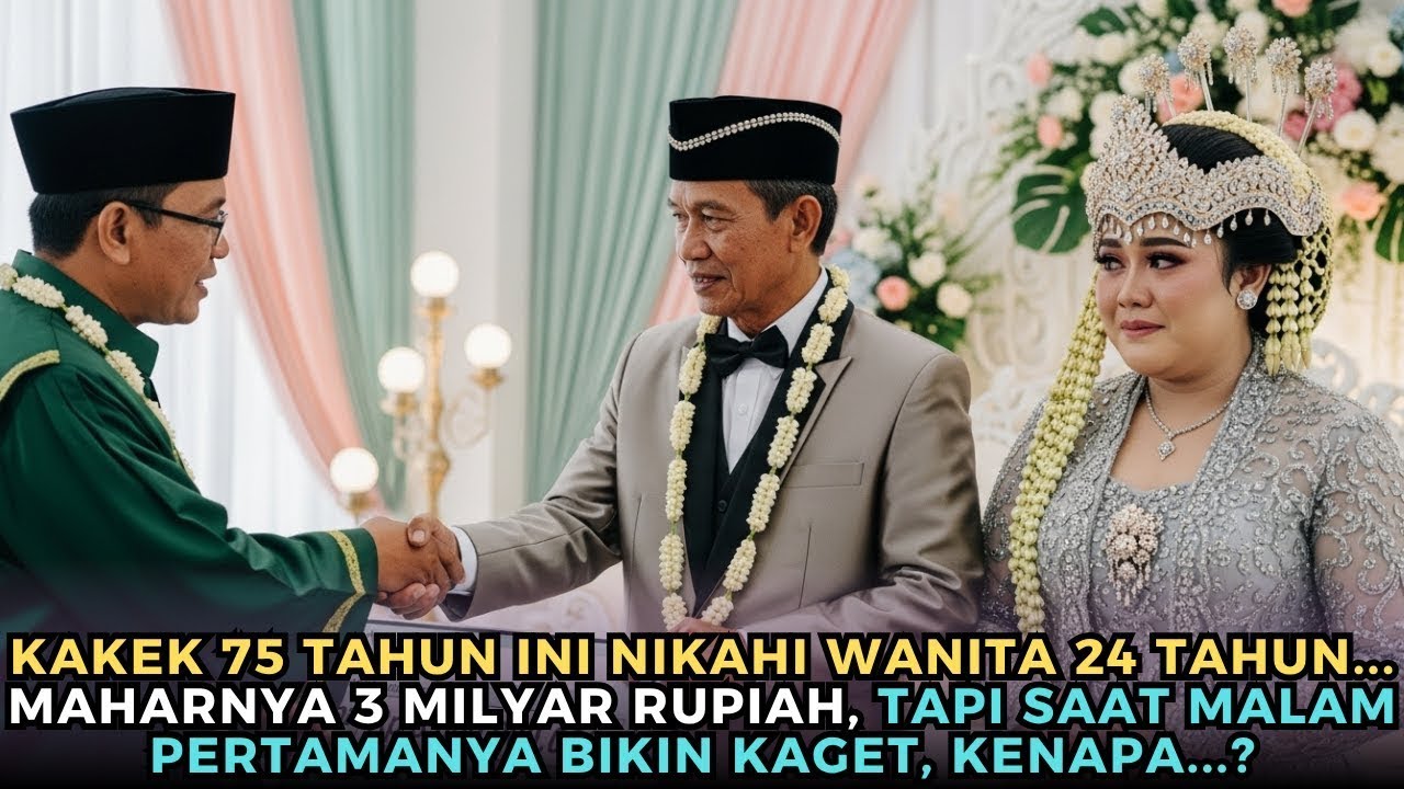 Kakek 74 Tahun Nikahi Gadis 24 Tahun, Tapi Malam Pertamanya Bikin Kaget!