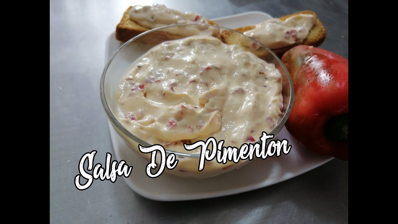 Salsa de Pimentón Con Queso Crema