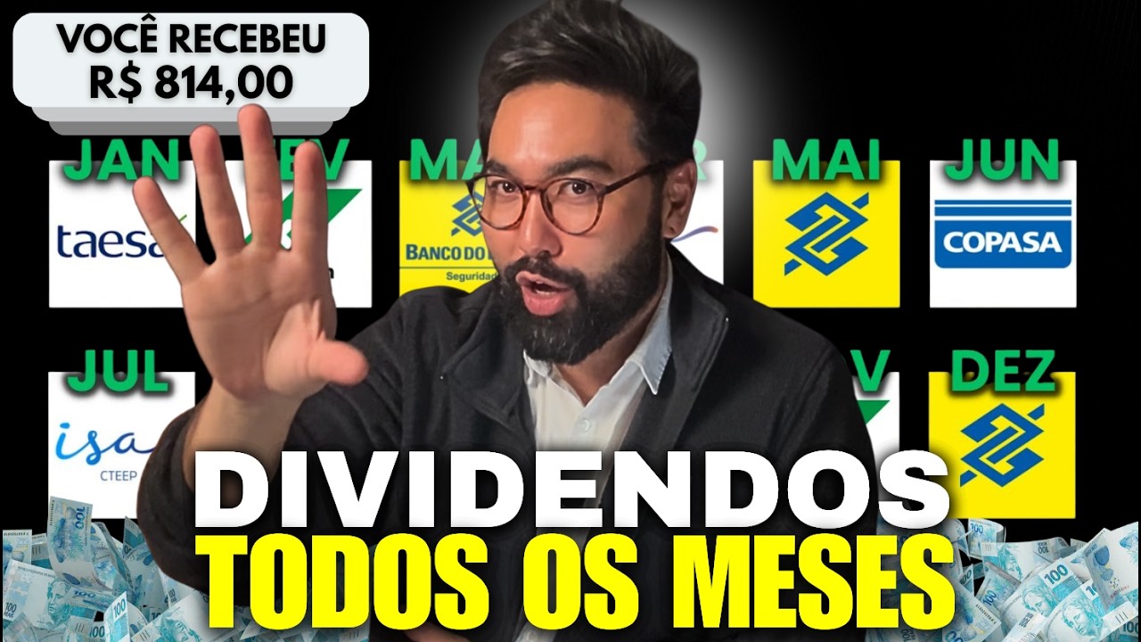 RECEBA DIVIDENDOS TODOS os MESES de A&Ccedil;&Otilde;ES SEGURAS (mesmo come&ccedil;ando do zero!)