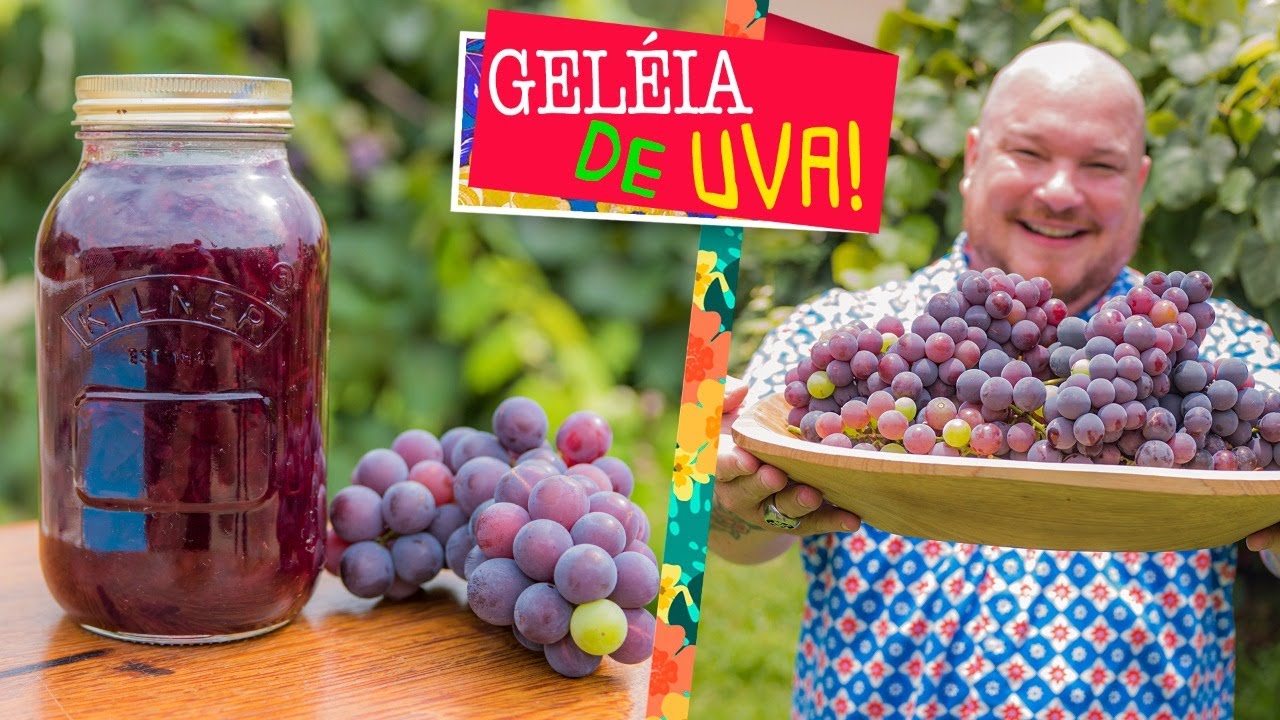 GELÉIA DE UVA MELHOR QUE A DO MERCADO - Receita de Geléia de  Uvas Niágara Caseira / Égua Doido