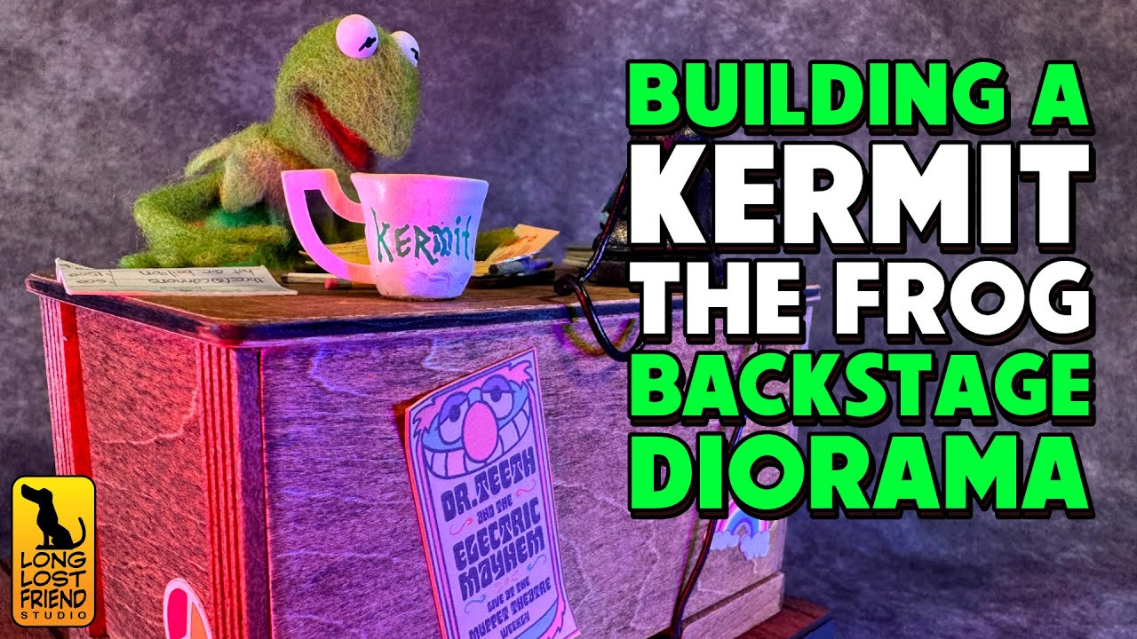 Kermit the Frog Diorama / Gallery1988 Puppet Pals Show