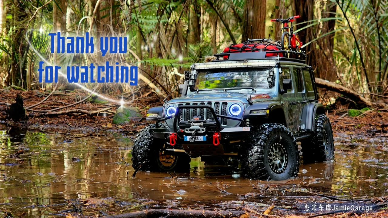 易控 4082 雨后林间穿越  Yikong 4082 (Absima Yucatan)Jeep Rubicon 1/8 RC crawler bush trailing