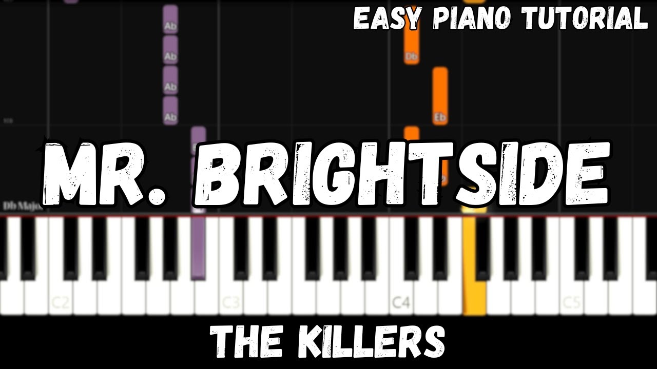 The Killers - Mr. Brightside (Easy Piano Tutorial)