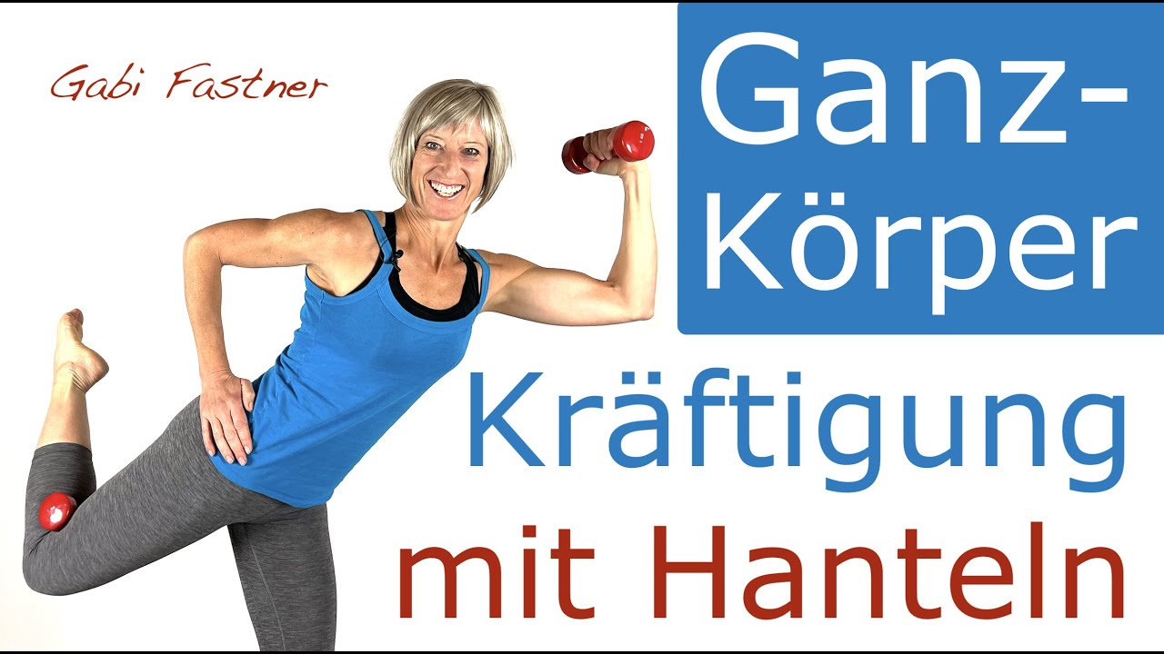 📌40 min. Ganzkörper-Kräftigung | Figurtraining mit Hanteln