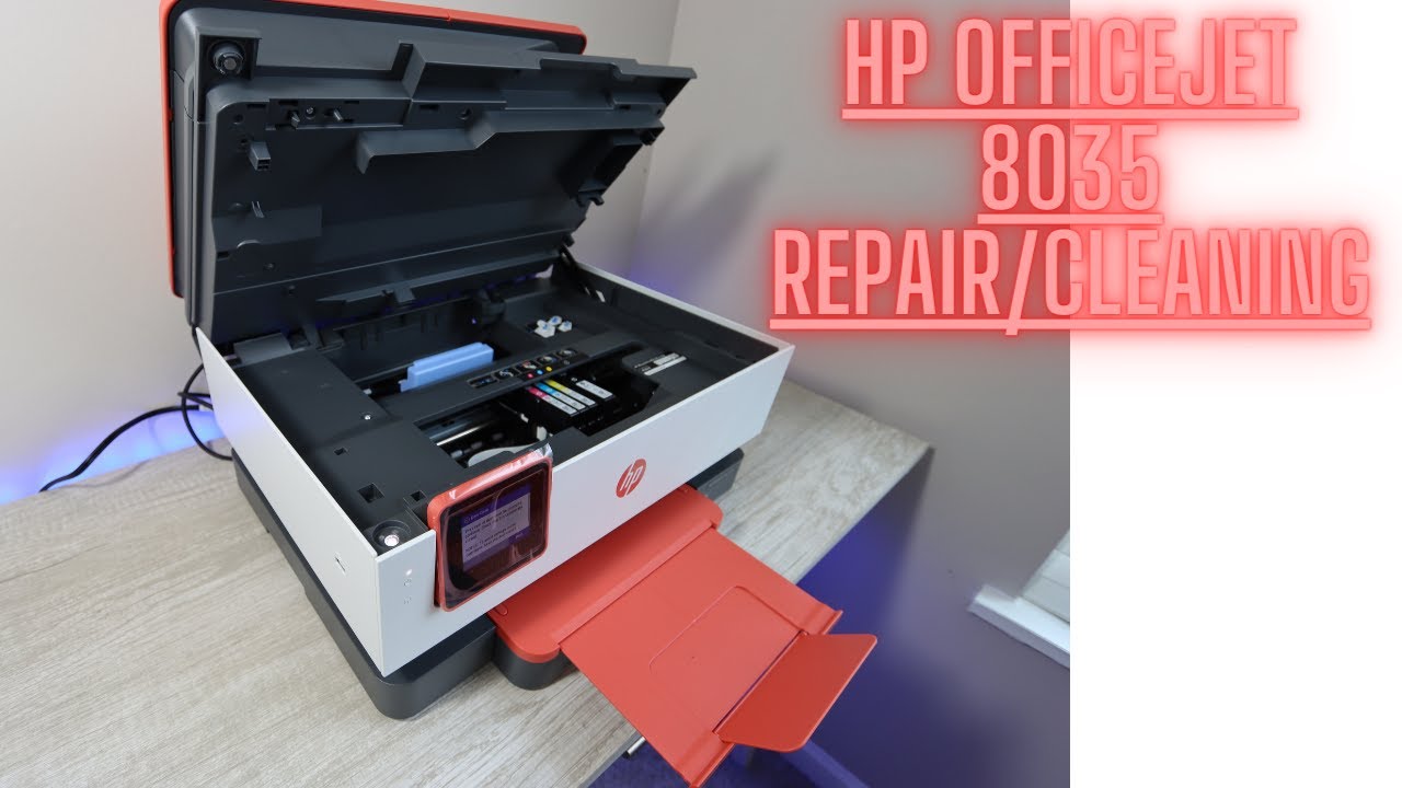 Hp Officejet Pro 8035, 8035e, 8030e, 8034e, How To Clean/ Flush Printhead