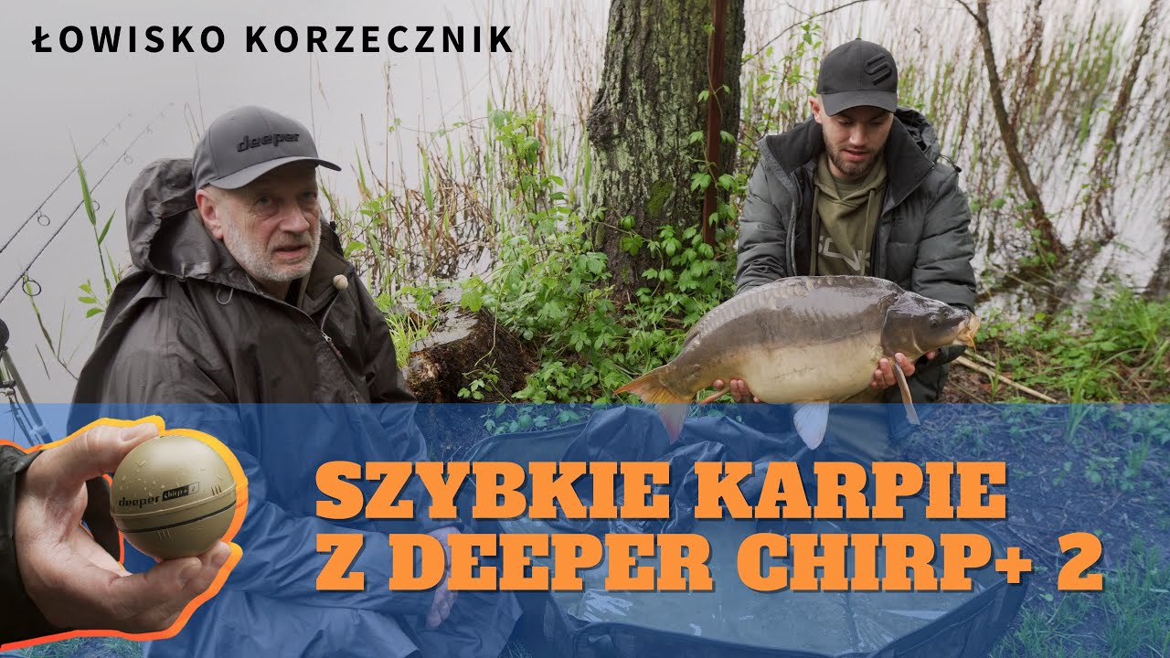 Szybkie karpie z Deeper Chirp+ 2. Łowisko Korzecznik