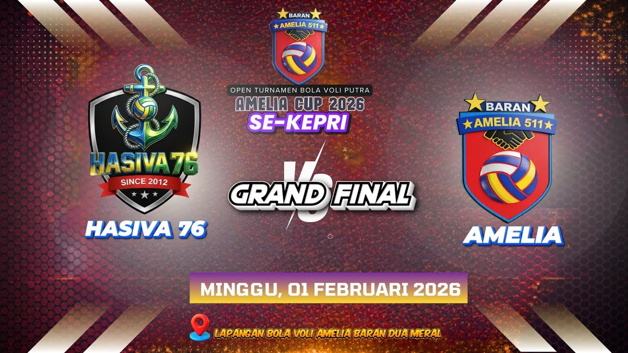 GRAND FINAL HASIVA 76 VS AMELIA OPEN TURNAMEN BOLA VOLI PUTRA SE-KEPRI