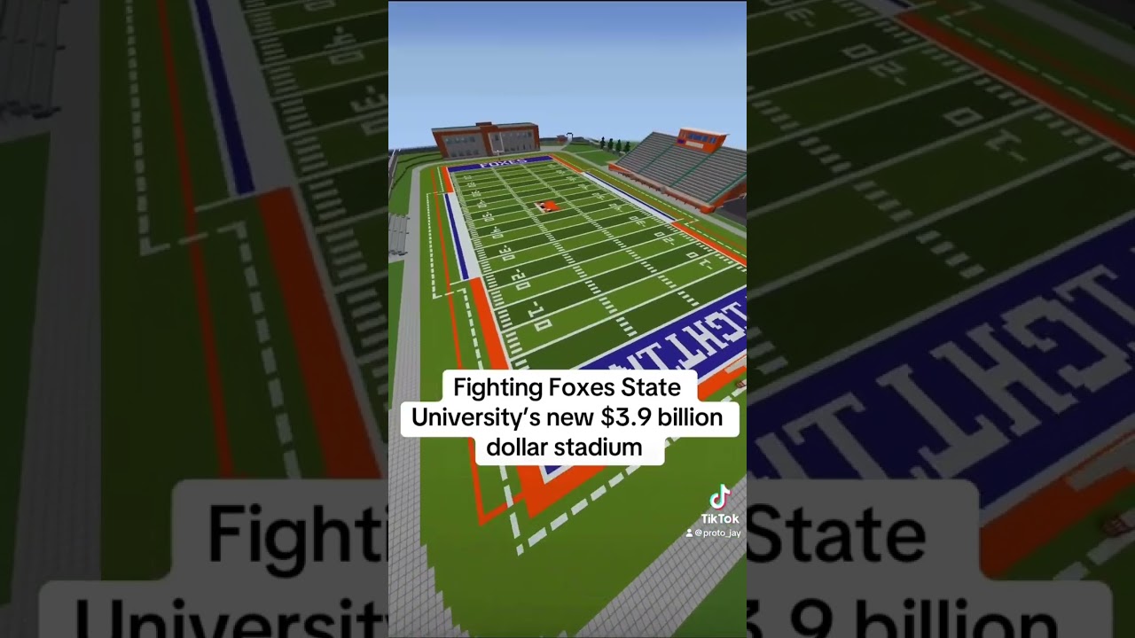 This is Minecraft college football! 🏈🔥 #minecraft #minecraftcollegefootball #mcaa #minecraftshorts