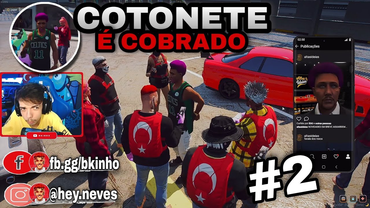 Bkinho CLIPS | BK COBROU O COTONETE &bull; GTA RP CDA