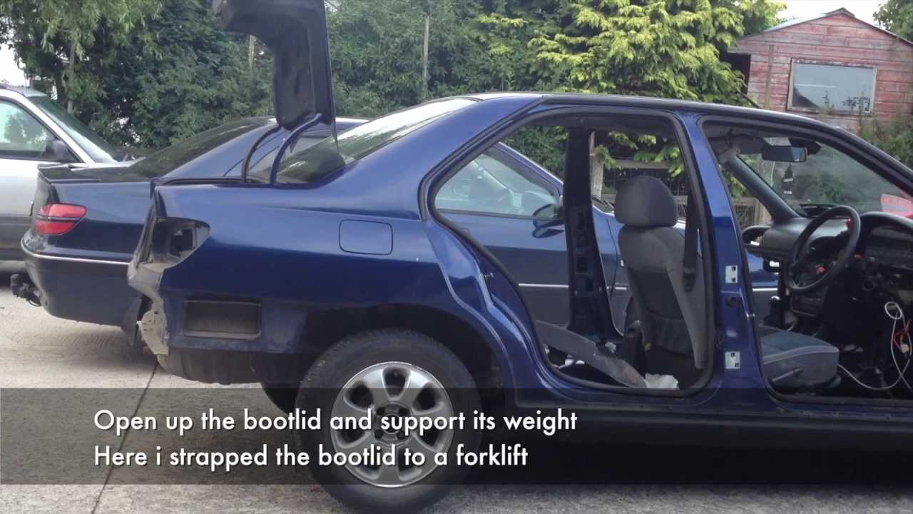 Boot lid Removal and Disassembly - Peugeot 406
