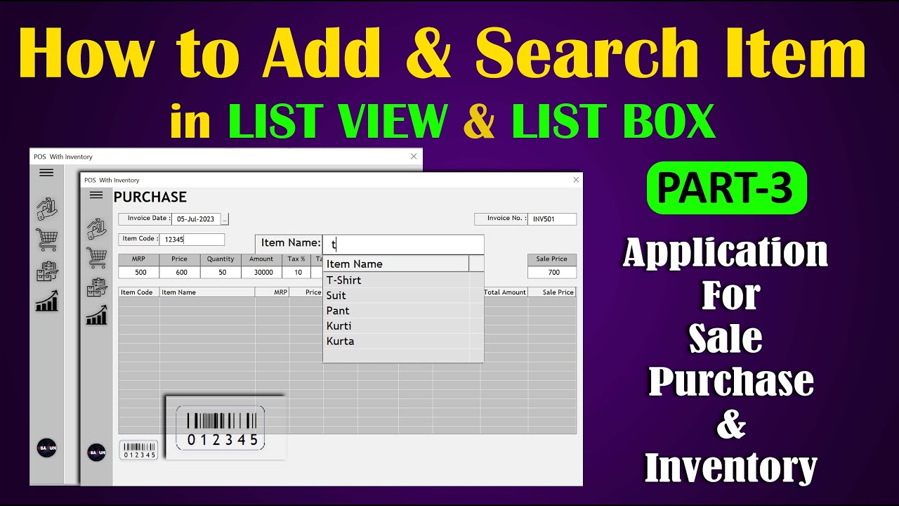 Excel VBA for Beginner To Advance Pt-3: Search & Add Items in Listbox & Listview Control in Userform