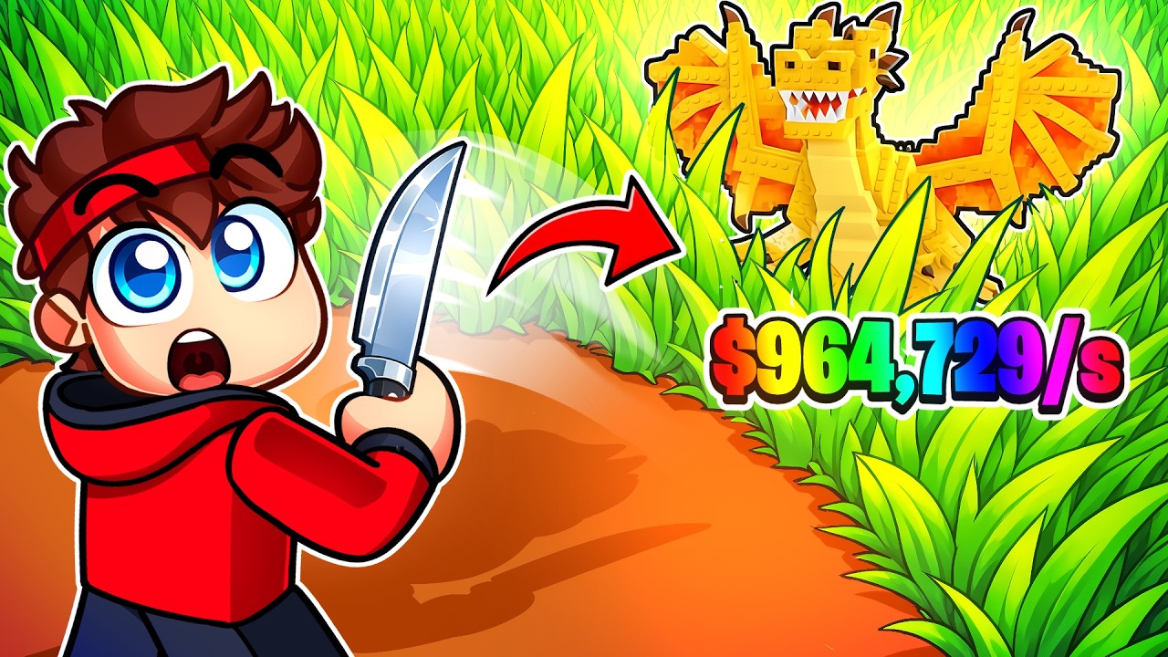 TONDRE la PELOUSE pour TROUVER des BRAINROTS sur Roblox !