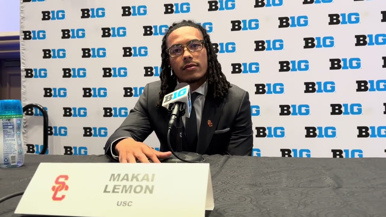 USC WR Makai Lemon at 2025 Big Ten Media Days