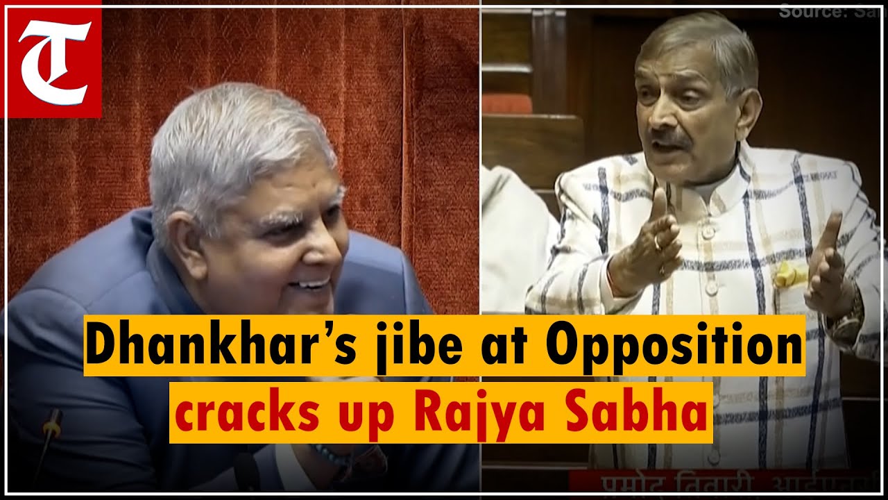 &ldquo;Ek kisan yaha baitha&hellip;&rdquo;: Chairman Jagdeep Dhankhar&rsquo;s jibe at Opposition cracks up Rajya Sabha