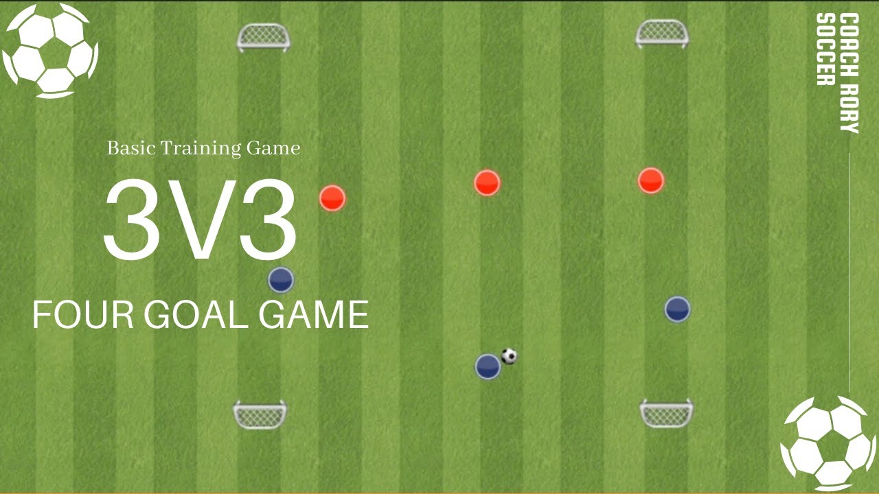 3v3 Four Goal Game