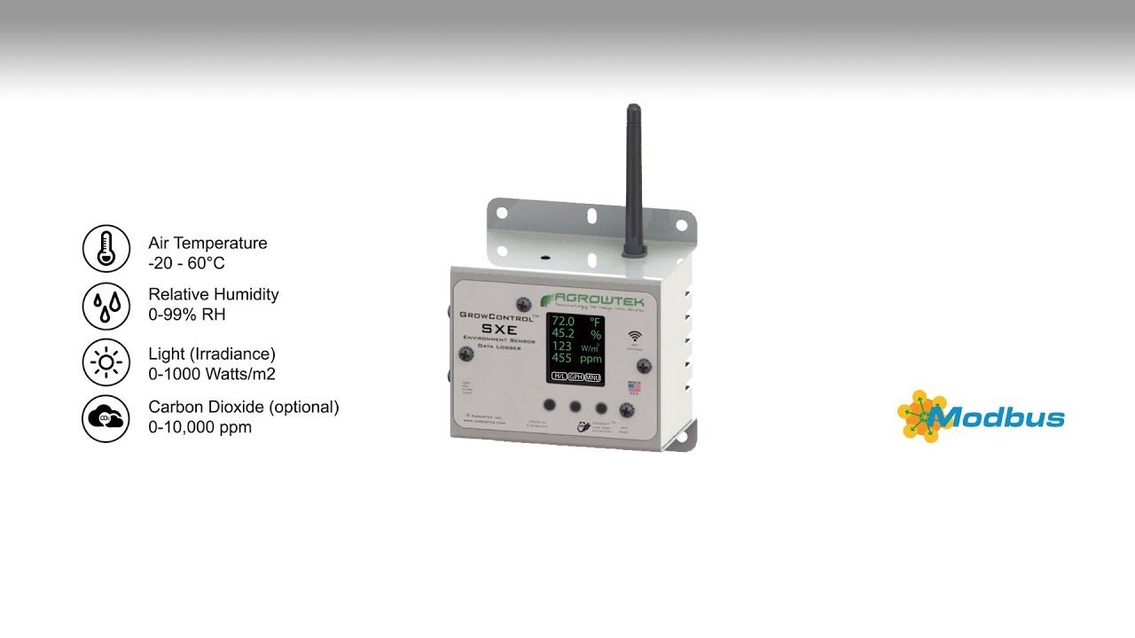 GrowControl™ SXE Environment & CO2 Sensor - Setup & Operation