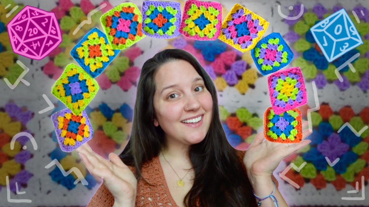 ROLL FOR SCRAP (5)!! Crocheting A Granny Square Mat | Stash Busting Series